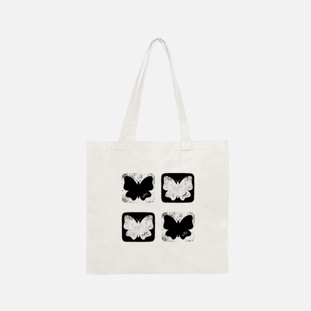 TOTE BAG - BUTTERFLY GRID